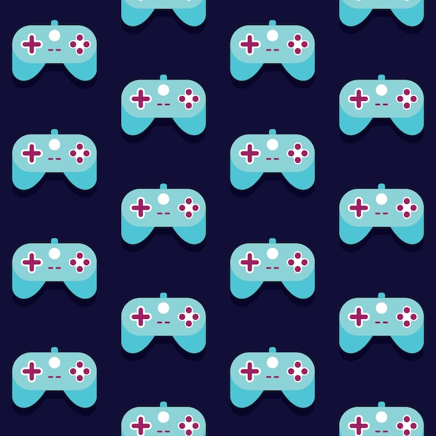 Vettore senza cuciture del modello di Gamepad