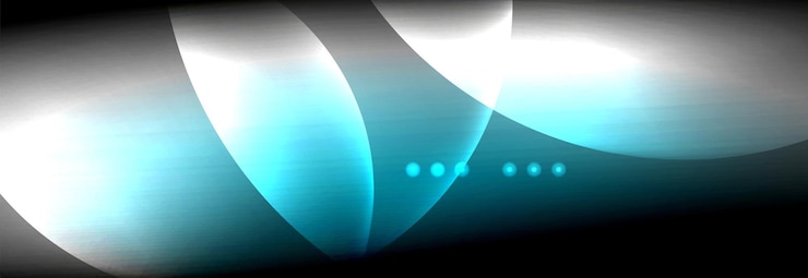 Vettore vettore sfocato neon cerchi luminosi con fluente e liquido concetto di luce energia magia fantastico sfondo astratto