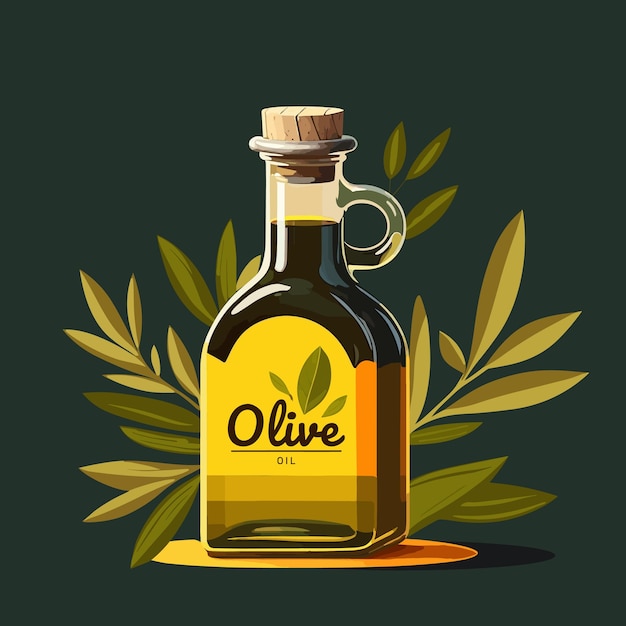 Vettore singolo olio d'oliva_3