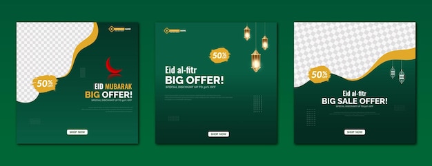 Vettore tradizionale festival di Eid grande vendita post design illustrazione vettoriale