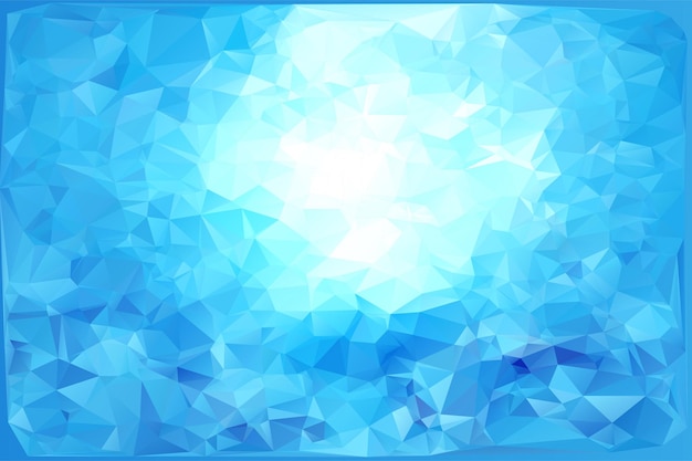 Vettore Triangolare inverno ghiaccio blu gelo sfondo Arte poligonale Low Poly