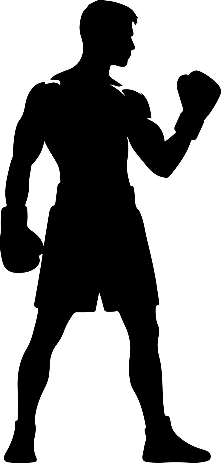 Vettore un supporto per boxer con silhouette vettoriale di posa