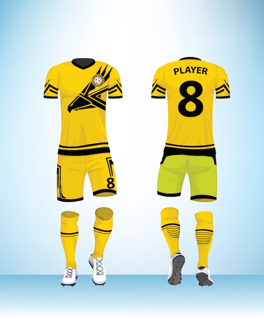Vettore uniforme del modello di progettazione di calcio