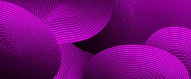 Vettore viola e nero scuro 3D linea moderna forme tecnologiche futuristiche banner effetto illustrazione per banner aziendale invito formale sfondo voucher di lusso prestigio certificato regalo