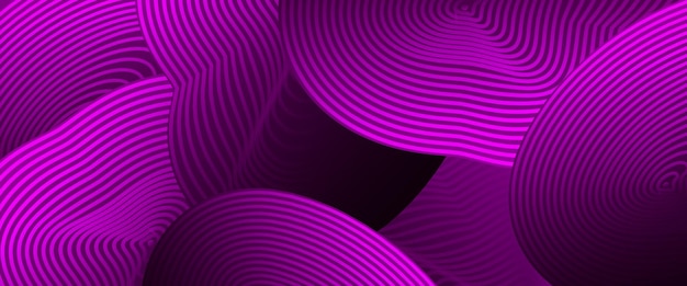 Vettore viola viola e nero scuro 3D linea futuristica striscia astratta con linea luminosa Per brochure copertine manifesti banner siti web intestazione
