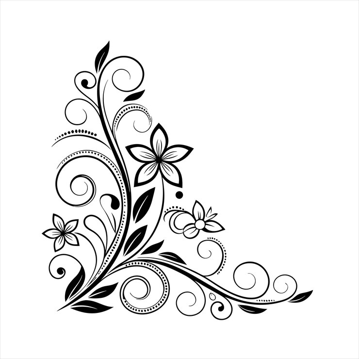 Vettori decorativi floreali e astratti per i grafici