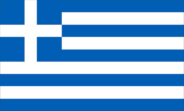 Vettori delle illustrazioni di progettazione della bandiera della Grecia