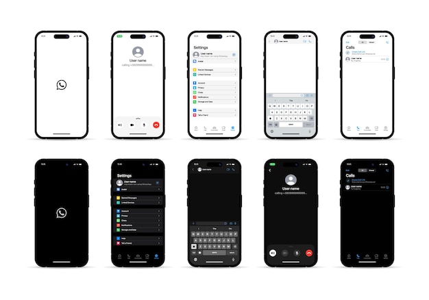 Viber app per iphone tema di applicazione Messenger Viber interfaccia moderna Viber social network app mockup per iphone modello di interfaccia utente di applicazione di social media chiamate online