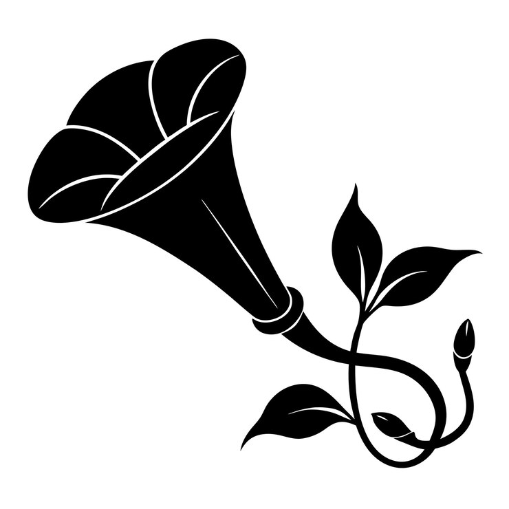 Vettore vibrant trumpet vine vector illustration di colori fioriti e elementi della natura