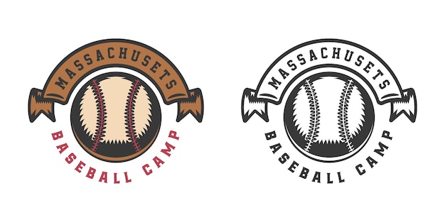 Vintage baseball sport logo emblema distintivo marchio etichetta grafica illustrazione vettoriale