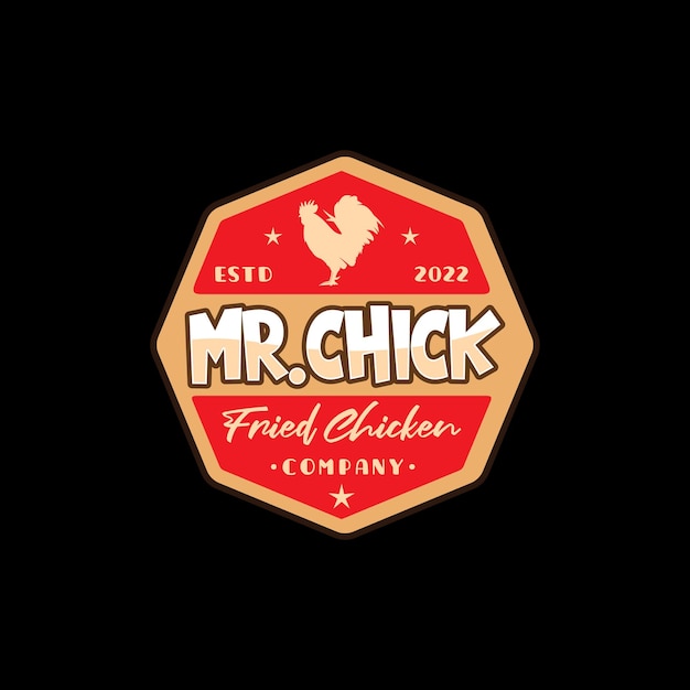 Vintage Chicken Restaurant Fried Chicken Label logo design