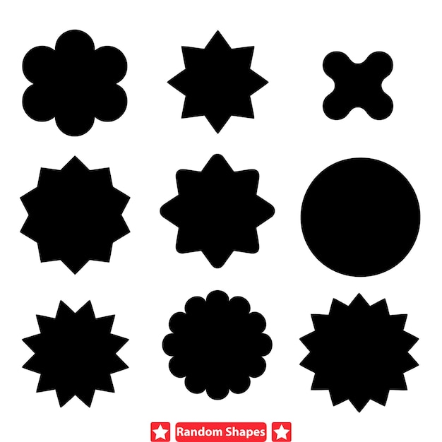 Vintage Geometry Showcase Retro Vector Silhouettes per opere d'arte ispirate al vintage