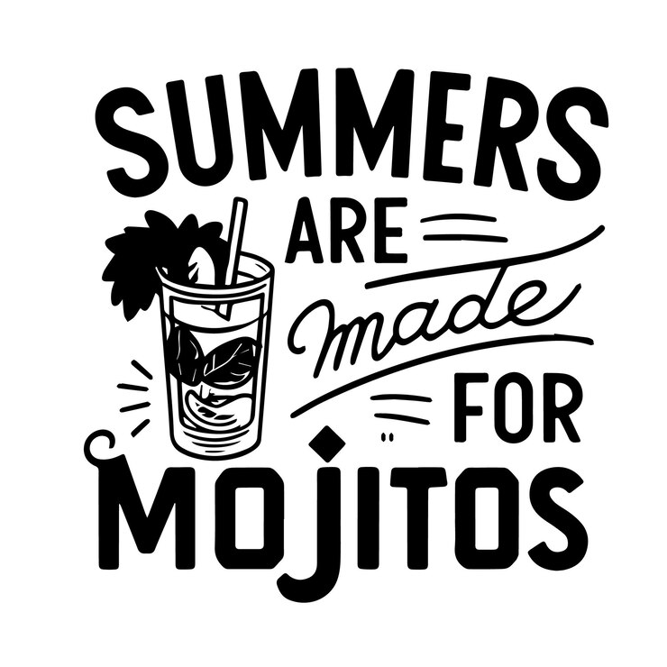 Vettore vintage summer cocktail svg design
