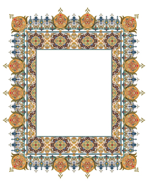 Vintage tradizionali cornici realistiche in nero e colore impostate su sfondo bianco illustrazione vettoriale isolata