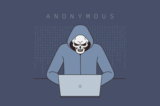 Violazione di hacker anonimi nel sistema informatico
