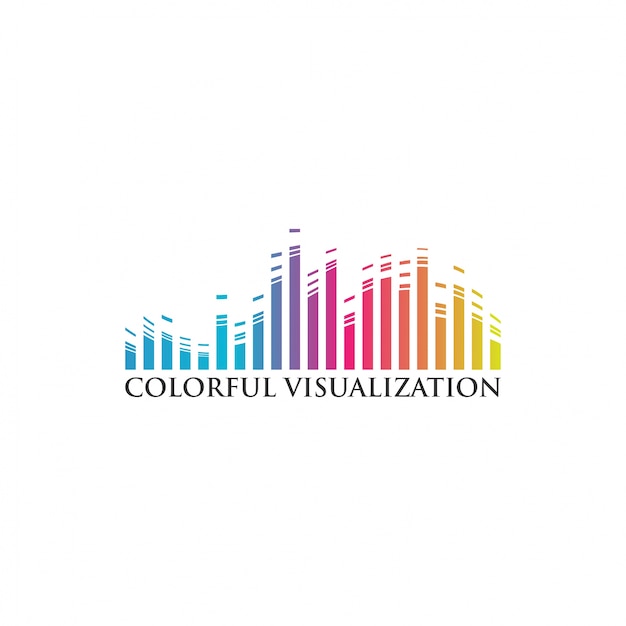 Visualizzazione colorata astratta del modello di progettazione musicale