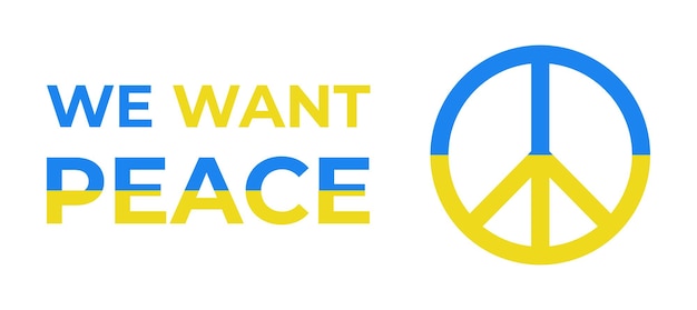 Vogliamo la pace in Ucraina