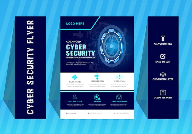 volantino di sicurezza informatica avanzata
