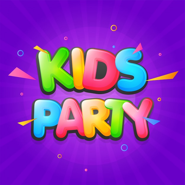 Volantino Party Kids o Banner Design.