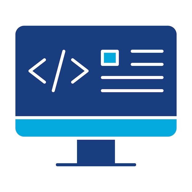 Web Coding Duotone Illustrazione