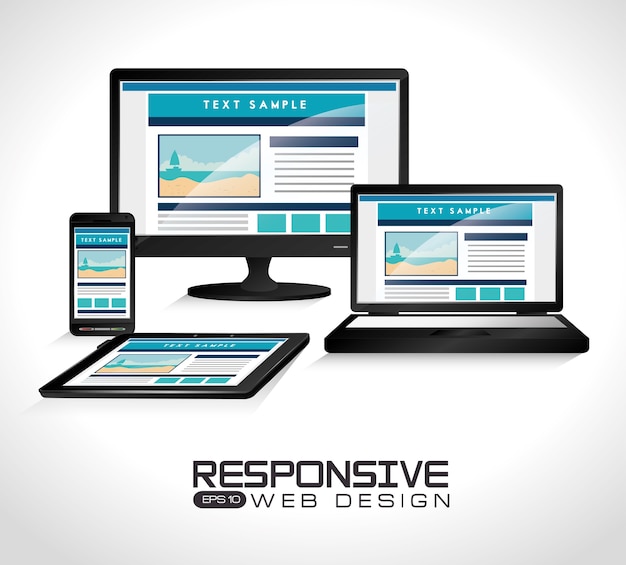Web design, illustrazione vettoriale.
