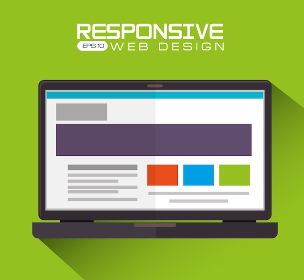 Web design, illustrazione vettoriale.