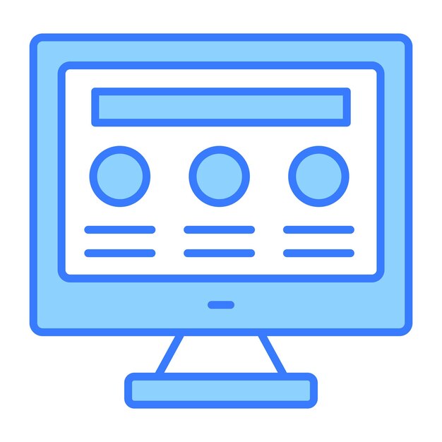 Web design vector design in stile moderno icona premium