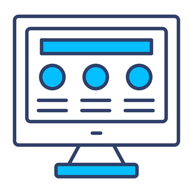 Web design vector design in stile moderno icona premium