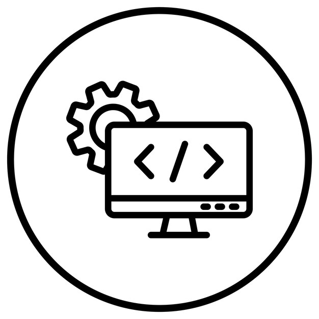 Web design Vector Icon Design Illustrazione
