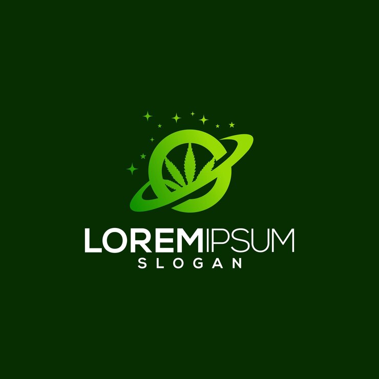 Weed Planet Logo Vector