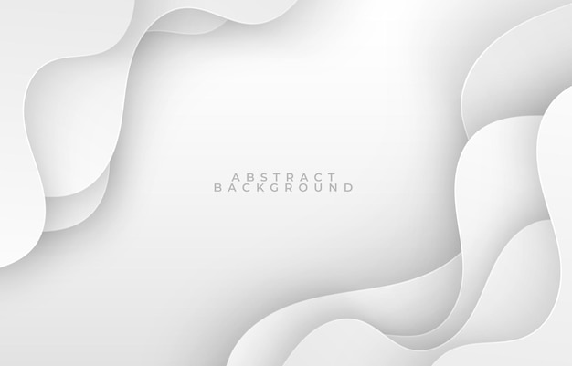 White Abstract Liquid Fluid Background Overlap Layer