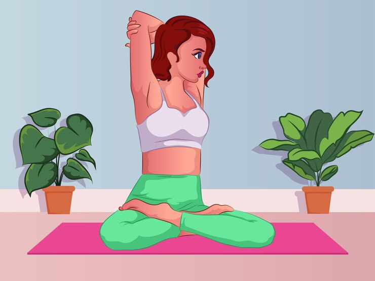 yoga per principianti a casa per la meditazione