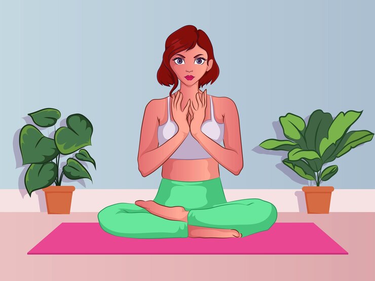 yoga per principianti a casa per la meditazione