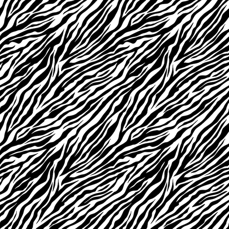 Vettore zebra seamless pattern strisce zebra in bianco e nero vector zoo tessuto pelle materiale animal print
