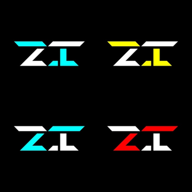 ZI design minimale del logo della lettera