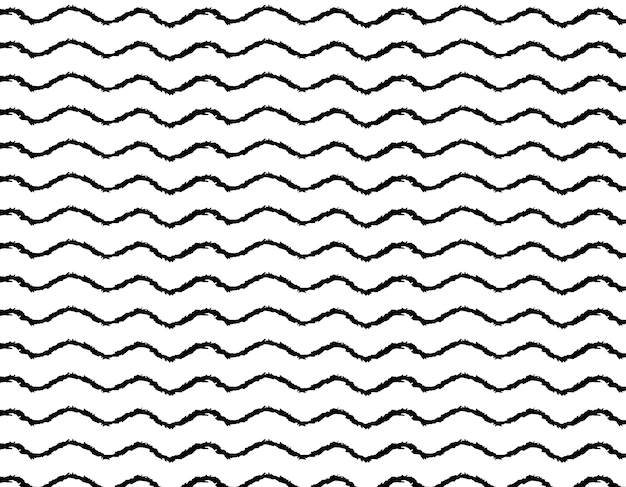 Zig Zag vector seamless pattern in stile grunge astratto Tecnologia delle linee geometriche per