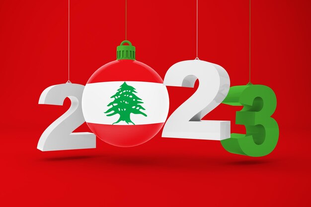 2023 Jaar en Libanon Ornament