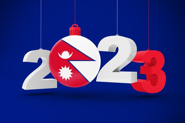 2023 Jaar en Nepal Ornament
