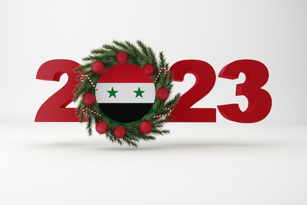 Gratis foto 2023 syrië met krans