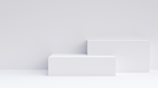 3d-achtergrond minimale witte muurscène minimale abstracte achtergrond 3d-rendering abstracte geometrische vorm grijze kleur podium voor onderscheidingen