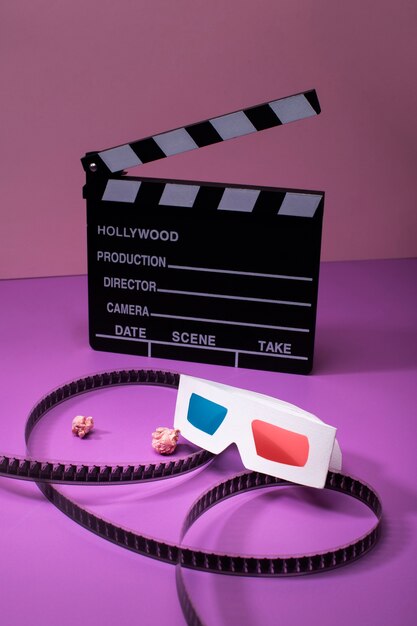 3D-bril met hoge hoek en klepelbord
