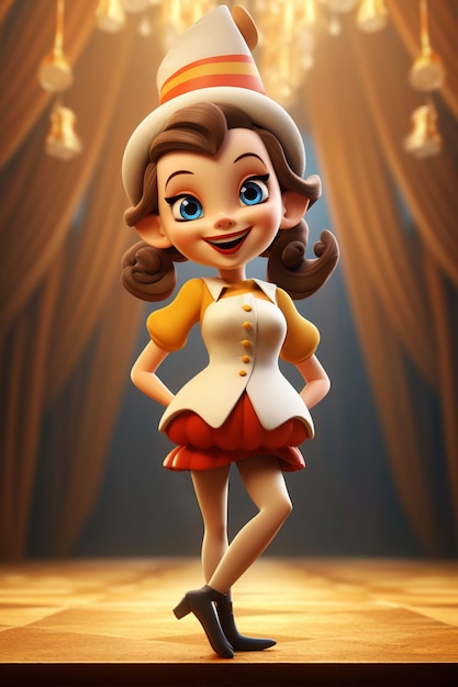 Gratis foto 3d cartoon personage