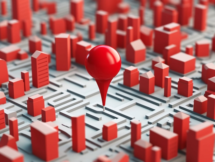 Gratis Foto 3d cartoon pin locatie