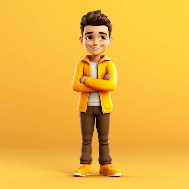 Gratis Foto 3d cartoon stijl personage