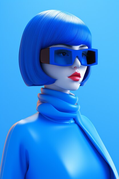 3d cartoon stijl personage