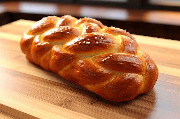 Gratis foto 3d challah schotel voor hanukkah