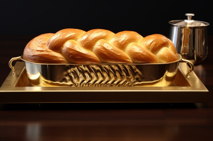 Gratis Foto 3d challah schotel voor hanukkah