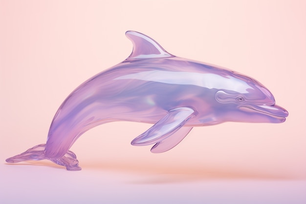 Gratis foto 3d dolfijn in de studio