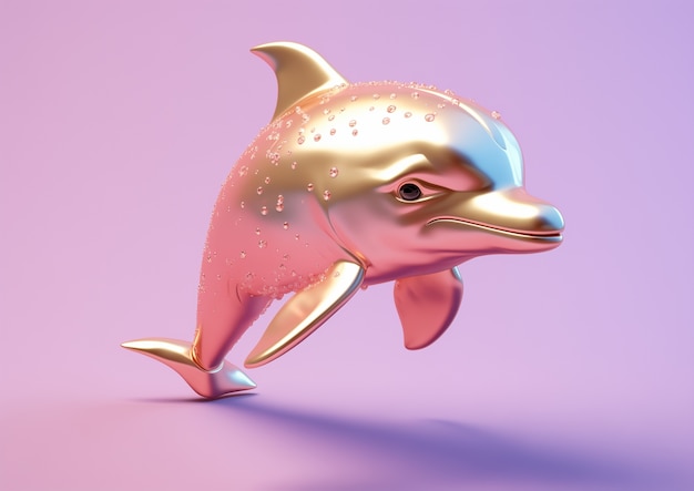 3D dolfijn in de studio