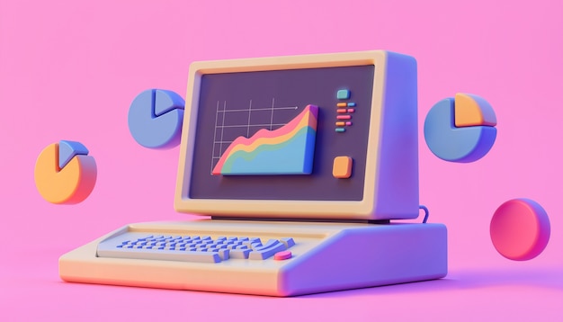 3D grafiek computer illustratie